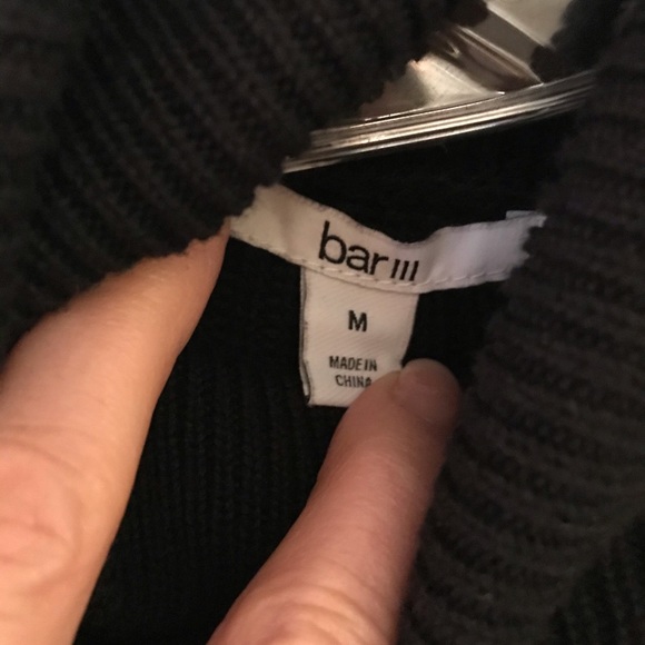 NWT Bar III Knit One Cold Shoulder Mini Dress - Picture 4 of 5